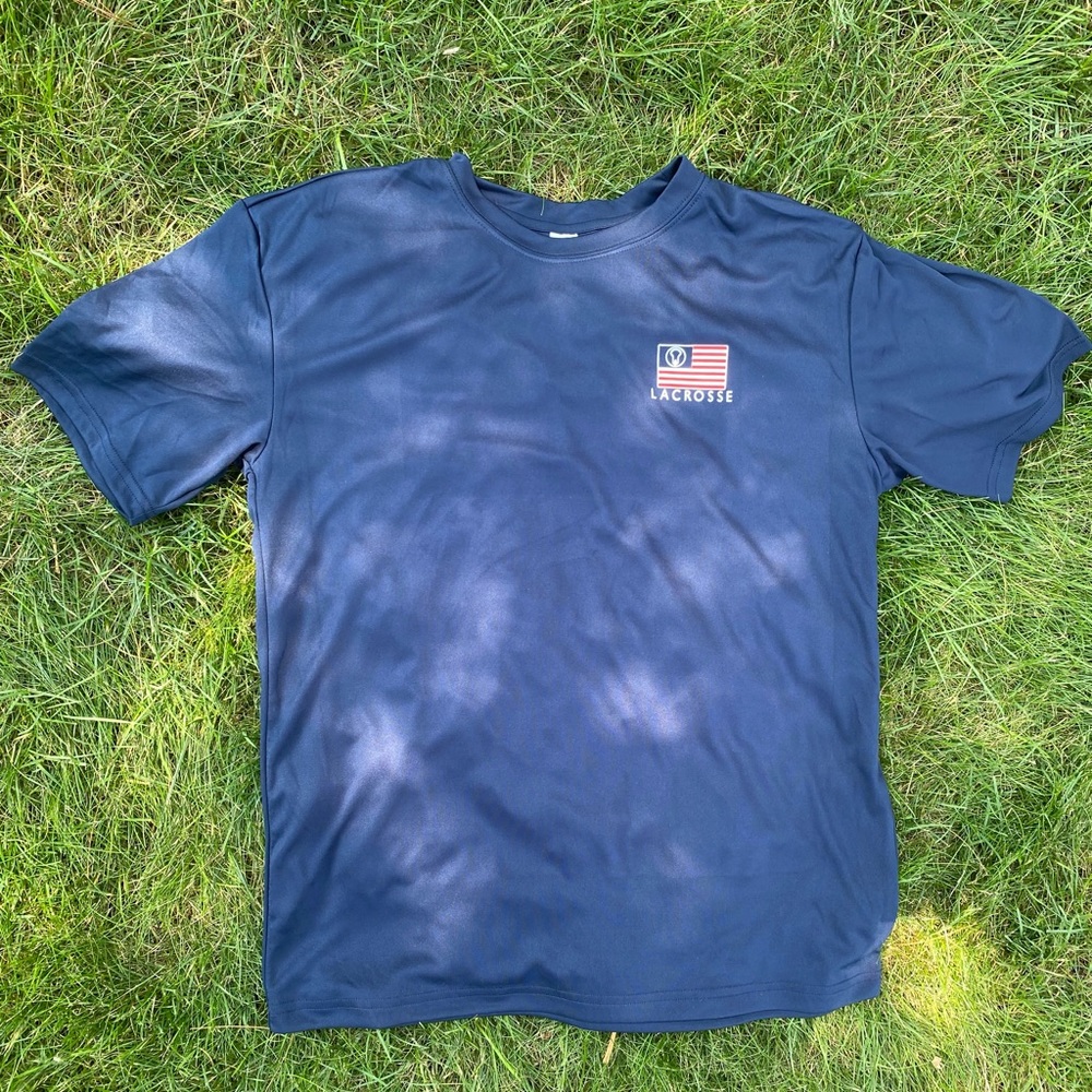 NEW OTC Lacrosse US Flag Tech Shirt, United State, USA United State Lacrosse